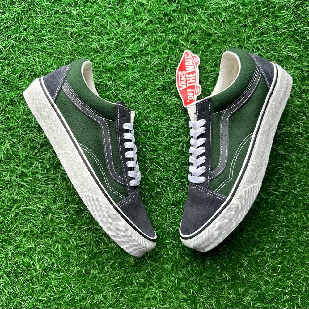 Vans Old Skool 2 Tone Navy Green - Picture 4 of 10